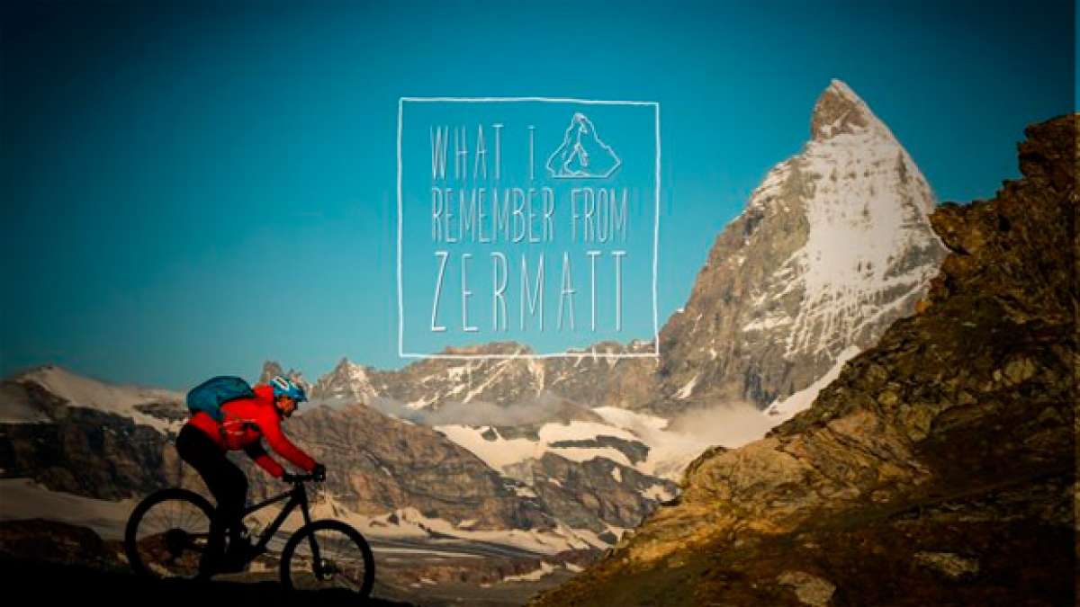 Practicando Mountain Bike en la comuna suiza de Zermatt