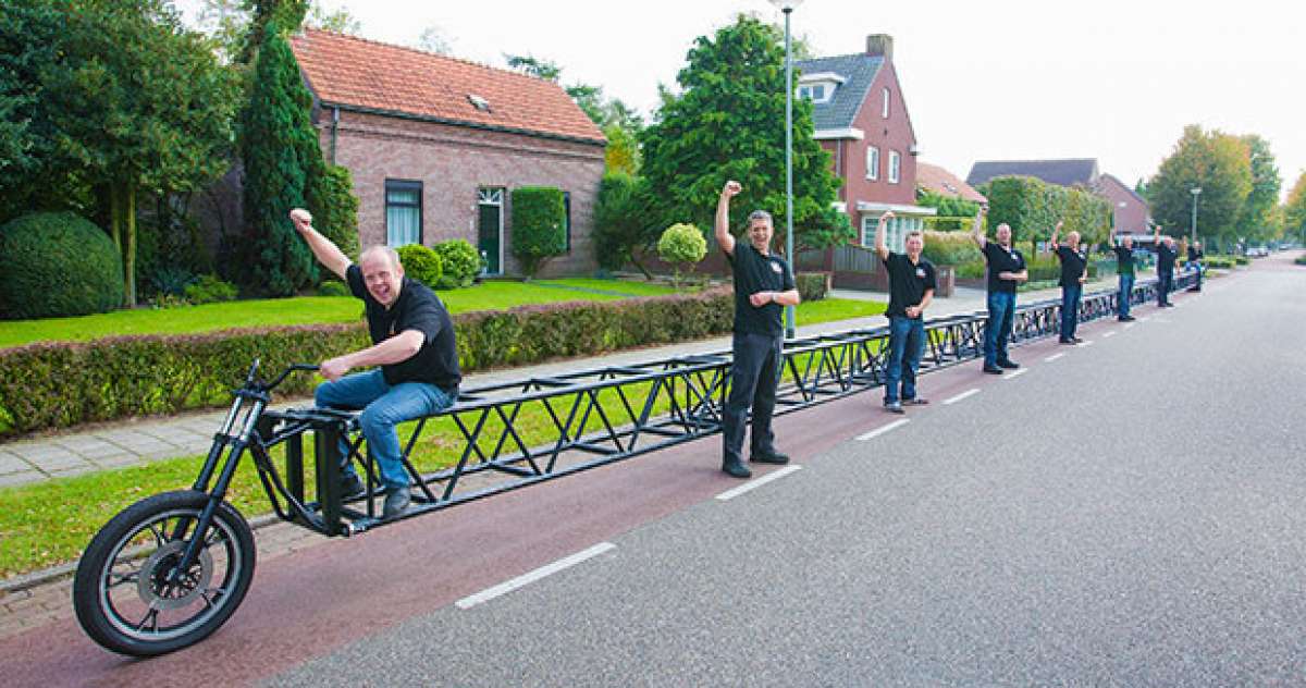 Así es la bicicleta más larga del mundo