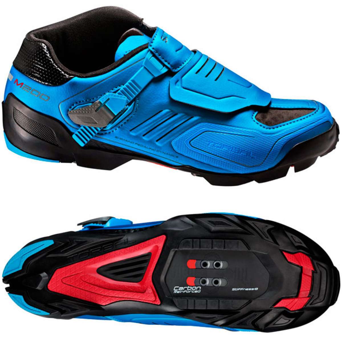 Nueva edición en azul para las zapatillas Shimano M200 y los pedales Shimano XTR M990 y M995