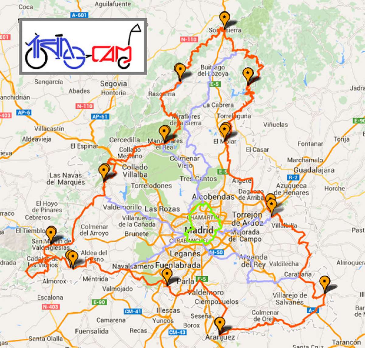 TransCAM, vacaciones 'a pedales' en la Comunidad de Madrid
