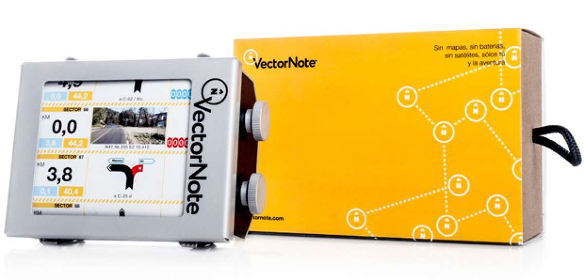 Vector Note, un 'libro de ruta' analógico para motos y bicicletas