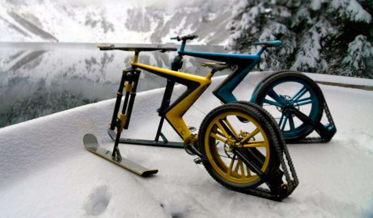 La Sno Bike del estudio Venn. ¿Serán así las bicicletas para la nieve en un futuro próximo?