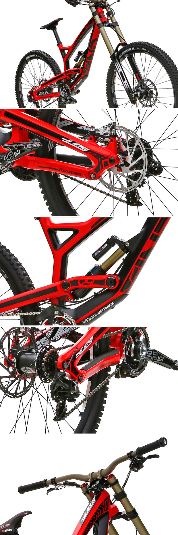 YT Tues CF 2015: Nuevo cuadro de carbono para la máquina de DH de YT Industries