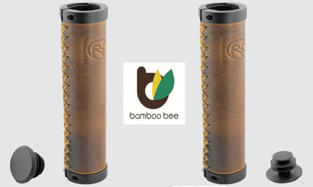 Bamboo Bee, puños de cuero genuino para ciclistas exquisitos