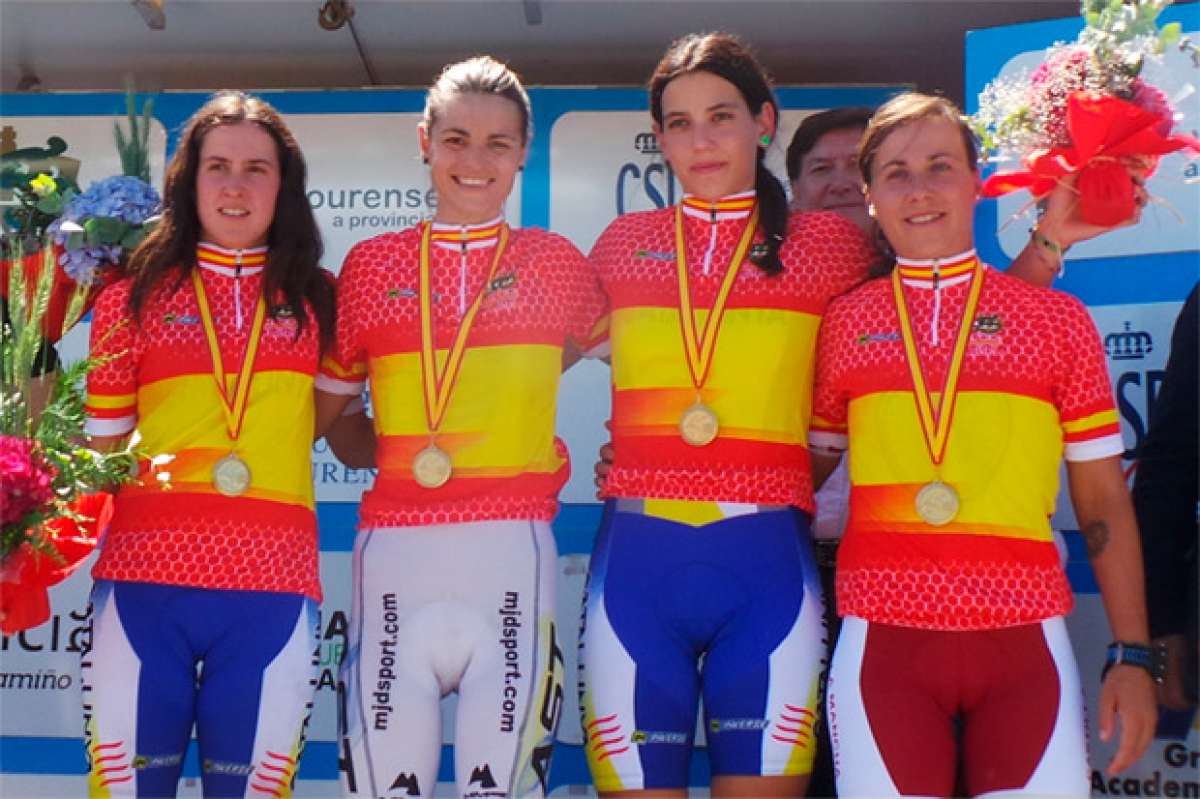 Rocío Gamonal, Sara Gay, Magda Duran e Inmaculada Pino, las nuevas Campeonas de España en XCO