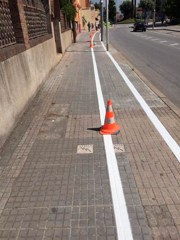 Así es el carril bici del nuevo 'Anillo Deportivo' de Parets del Vallés (Barcelona)