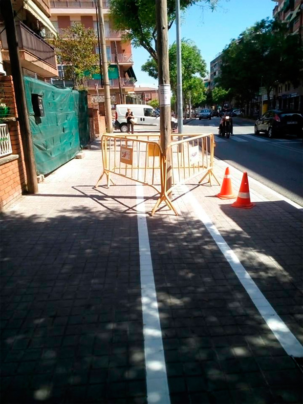 Así es el carril bici del nuevo 'Anillo Deportivo' de Parets del Vallés (Barcelona)