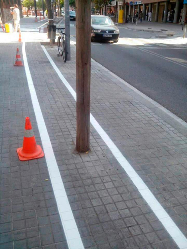 Así es el carril bici del nuevo 'Anillo Deportivo' de Parets del Vallés (Barcelona)