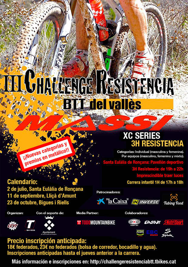 A punto la segunda prueba de la III Challenge Resistencia BTT Massi XC-Series 2016