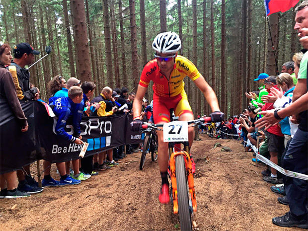 Espectacular actuación de la 'Armada Española' en el Campeonato Mundial XCO 2016