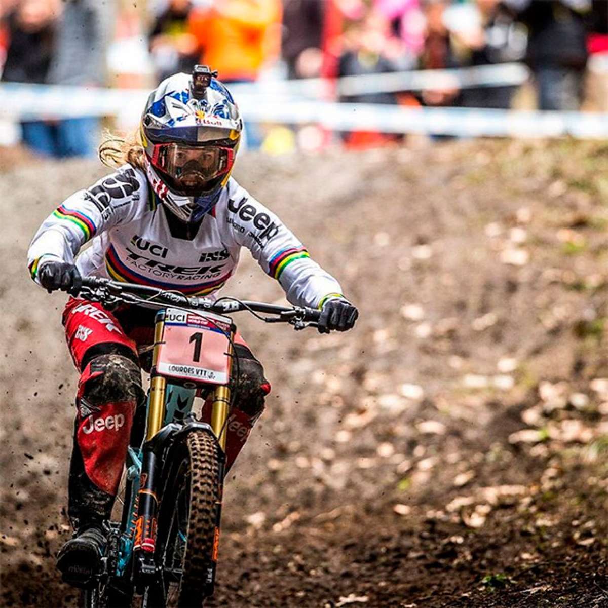 Así fue el descenso ganador de Rachel Atherton en la primera ronda de la Copa del Mundo UCI DH 2016