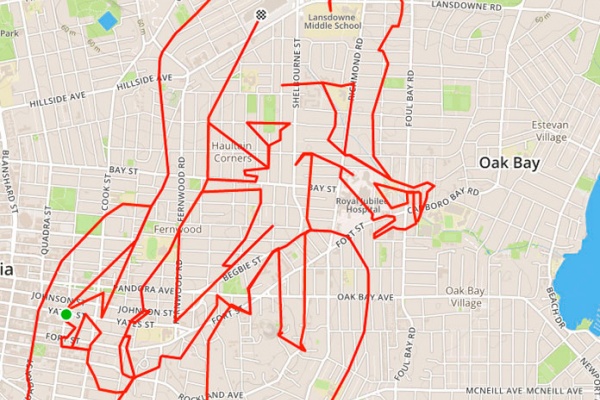 ¿Pedalear para conseguir KOMs en Strava o para crear arte? Stephen Lund apuesta por lo segundo