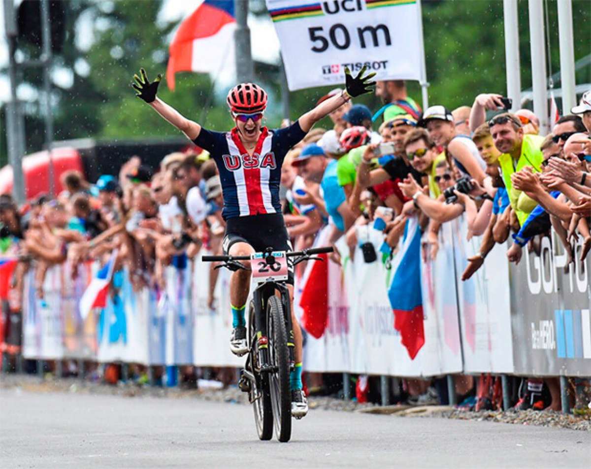 La final del Campeonato del Mundo XCO 2016 desde la bicicleta de Lea Davison