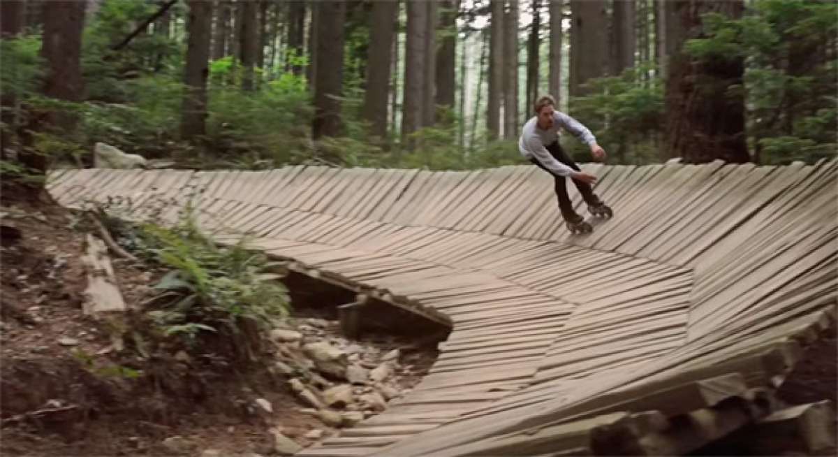 Freeride sobre patines en línea en los senderos de North Shore (Canadá)