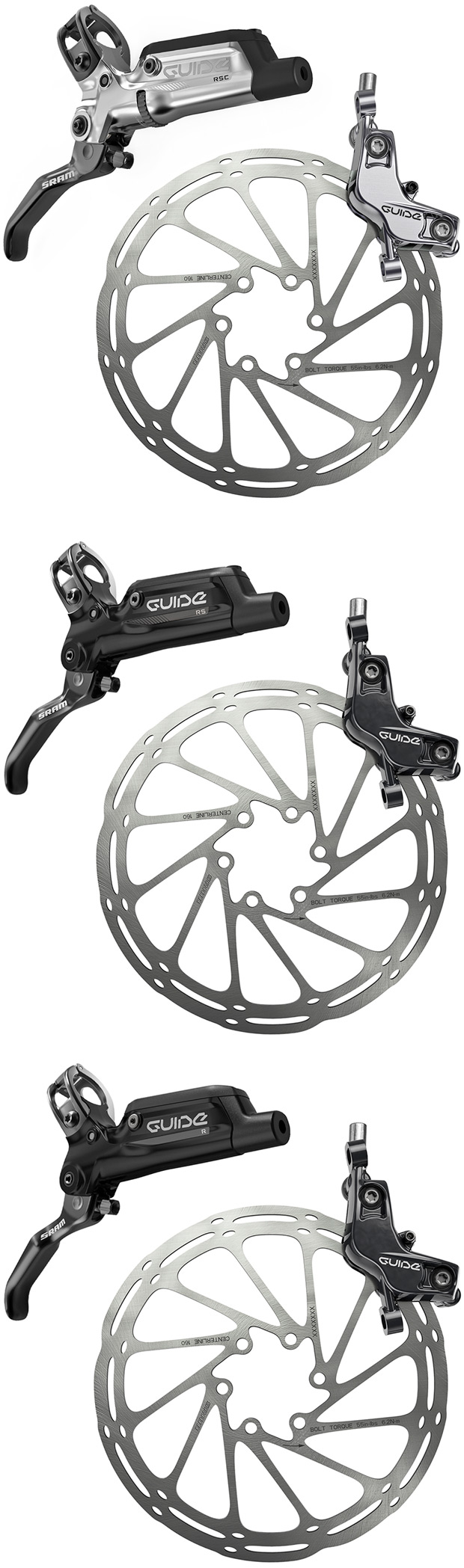 Pinzas S4 y otras mejoras para la gama de frenos SRAM Guide