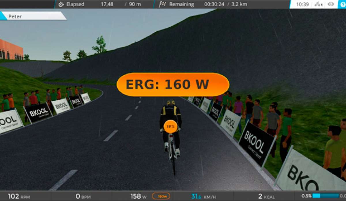 Nueva funcionalidad para el simulador de ciclismo BKOOL: Zonas de potencia con el modo ERG