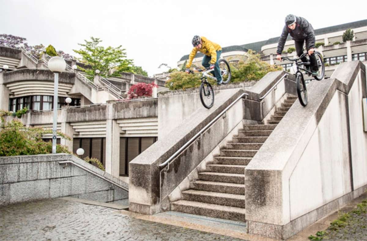 Trial urbano con Hans Rey y Dominik Raab por las calles de Linz (Austria)