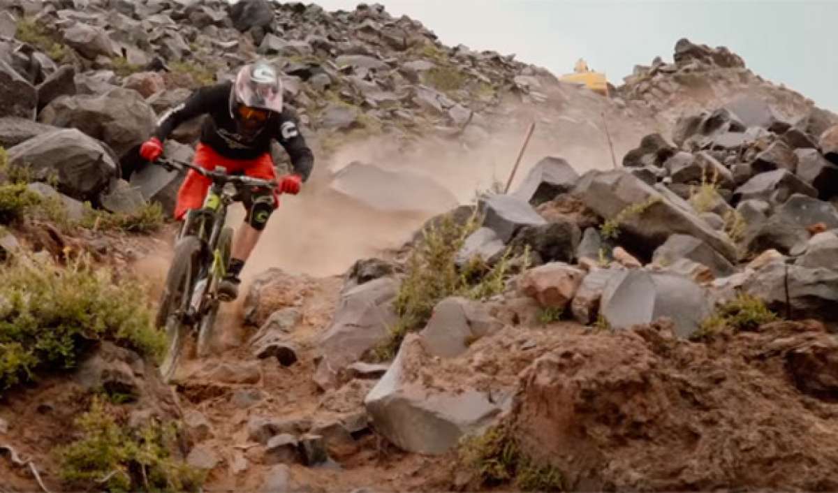 Rodando con Jérôme Clémentz en Nevados de Chillán (Chile)