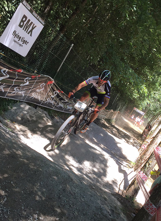 José Antonio Hermida, cuarto en el Campeonato de España XCO de Maceda: "Era un resultado que entraba en las quinielas"