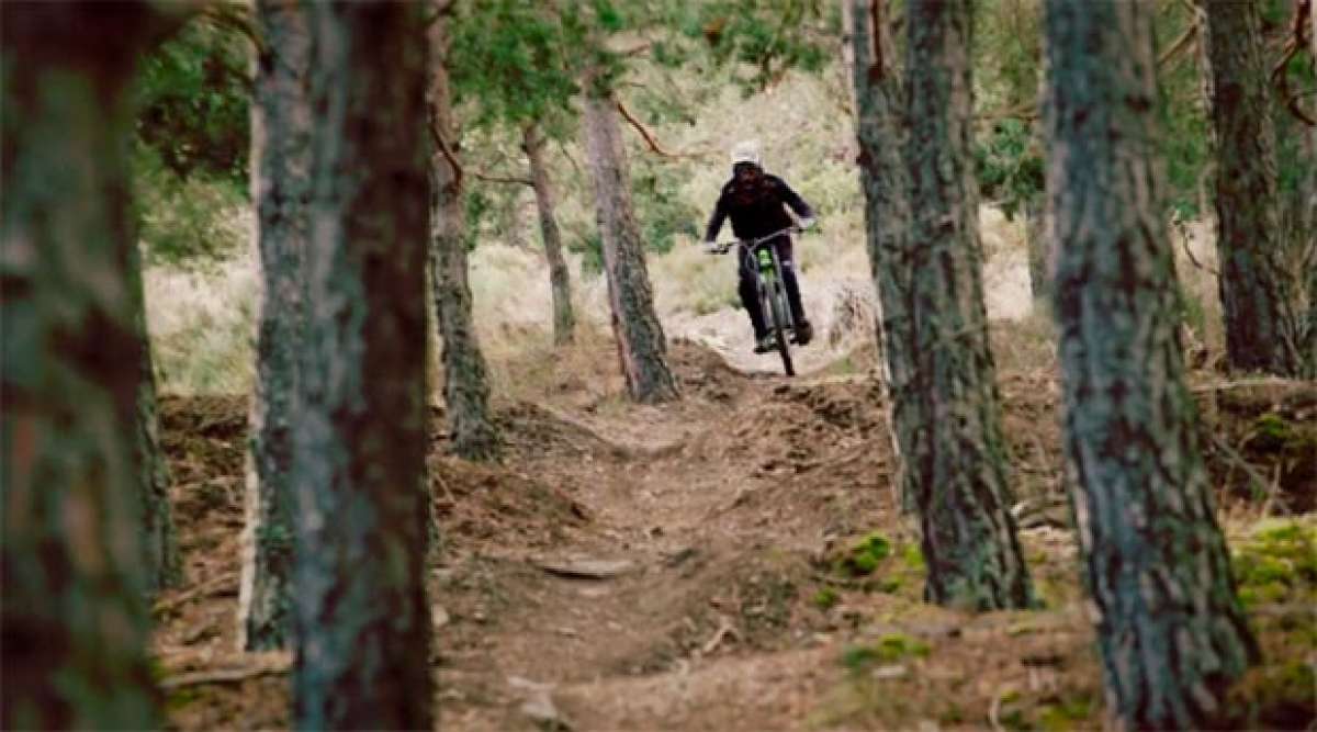 Lluis Lacondeguy rodando por el 'Orugas Trail' de La Molina Bike Park