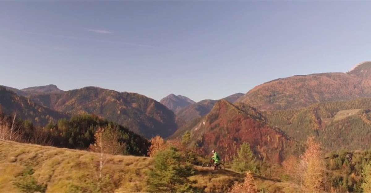 Practicando Mountain Bike en la región de Carintia (Eslovenia)