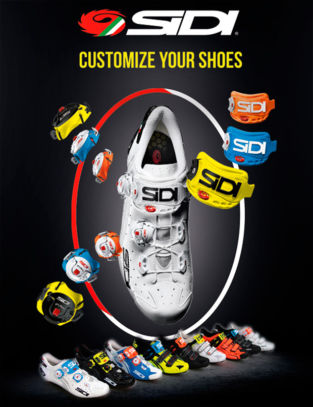 Las zapatillas para ciclistas de Sidi, ahora personalizables