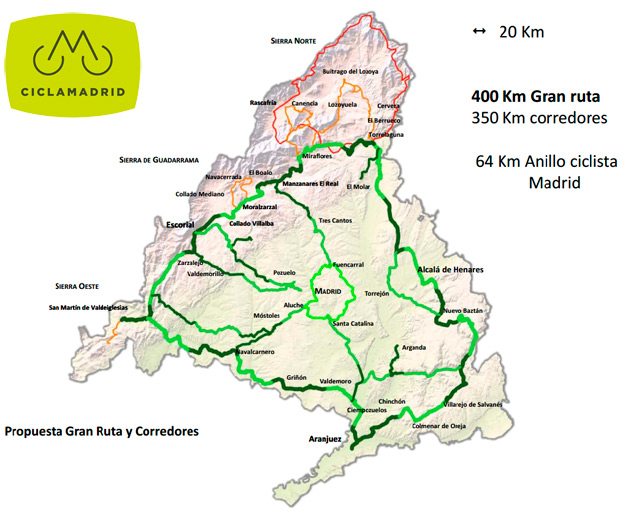 Proyecto CiclaMadrid: 471 kilómetros de ruta circular para descubrir la Comunidad de Madrid desde una bicicleta