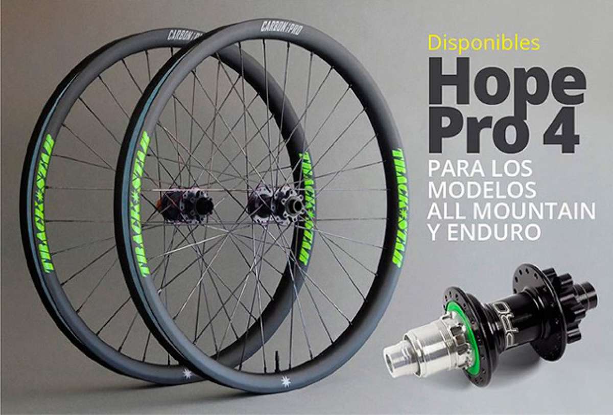 Bujes Hope Pro 4 para las ruedas de carbono de Trackstar
