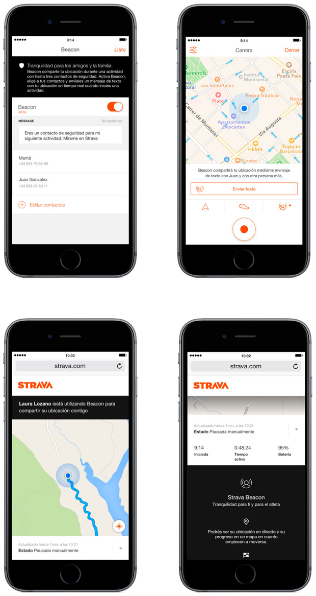 Beacon, una nueva función para mejorar la seguridad de los usuarios de Strava Premium