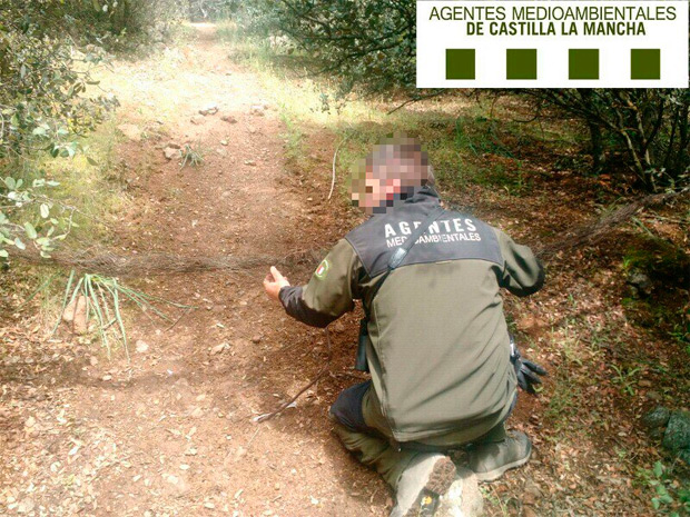 Desarticuladas multitud de trampas para ciclistas en los Montes de Toledo