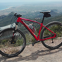 La foto del día en TodoMountainBike: "Vista de Benicàssim y Grao de Castellón"