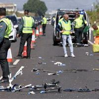 Lección básica de seguridad vial: drogas + alcohol + coche = ciclistas muertos