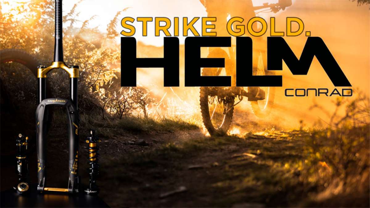 Edición limitada en color negro y dorado para la horquilla Cane Creek Helm