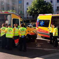 Un ciclista muerto al ser arrollado por un camión en el carril bici de la calle Alcalá de Madrid