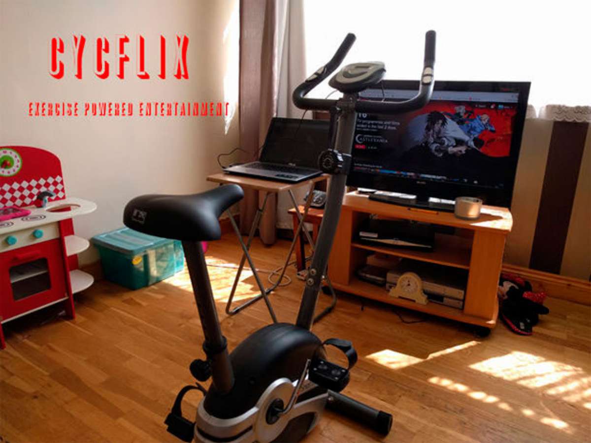 Cycflix, la bicicleta estática para ver series de Netflix sin dejar de pedalear