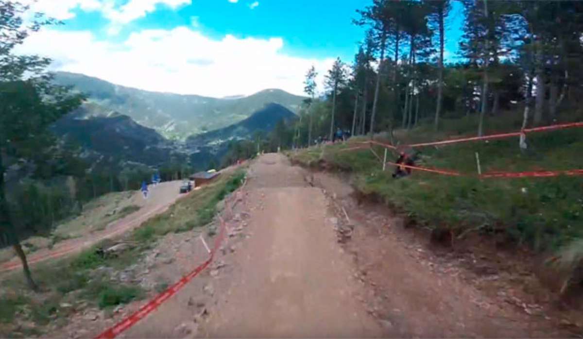 En TodoMountainBike: Reconociendo el circuito de la Copa del Mundo DHI 2017 de Vallnord con George Brannigan