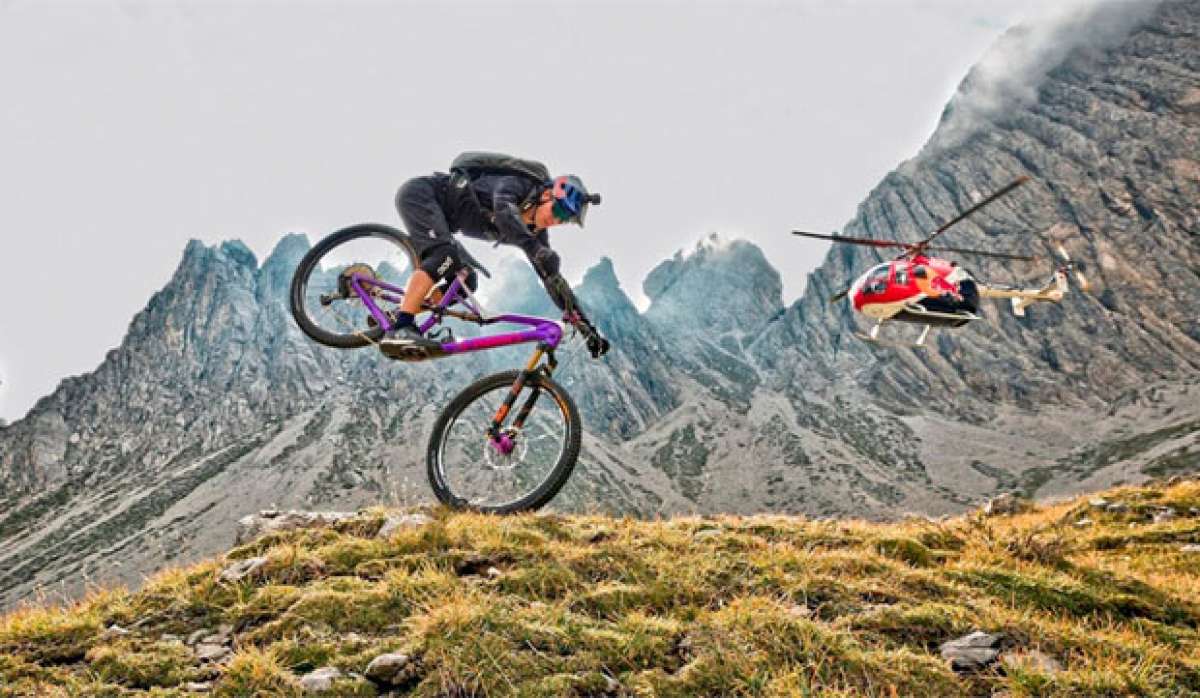 Rodando en los Dolomitas (Italia) con Fabio Wibmer