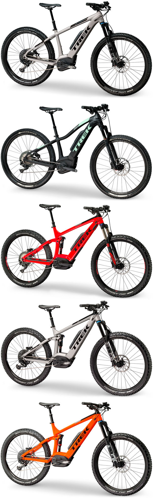 En TodoMountainBike: Motores Bosch, batería integrada y multitud de modelos a elegir para la gama Trek Powerfly 2018