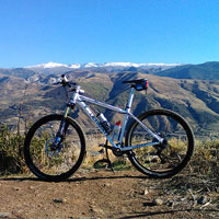 La foto del día en TodoMountainBike: "Blanca como la nieve de Sierra Nevada"