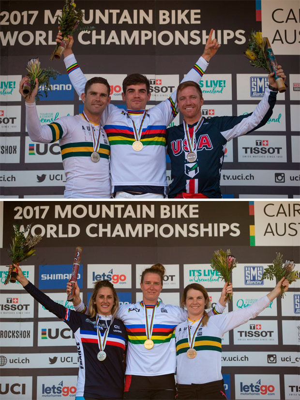 En TodoMountainBike: Loïc Bruni y Miranda Miller, campeones del mundo de DHI en Cairns