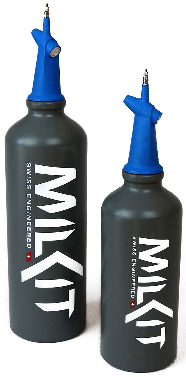 En TodoMountainBike: MilKit Booster, un bidón de hidratación convertible en depósito de aire comprimido para talonar ruedas tubelizadas