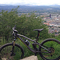 La foto del día en TodoMountainBike: "Ponferrada desde el monte Pajariel"