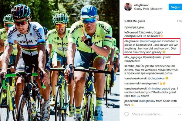 La última de Oleg Tinkov sobre Alberto Contador: "Es un pedazo de mierda española"