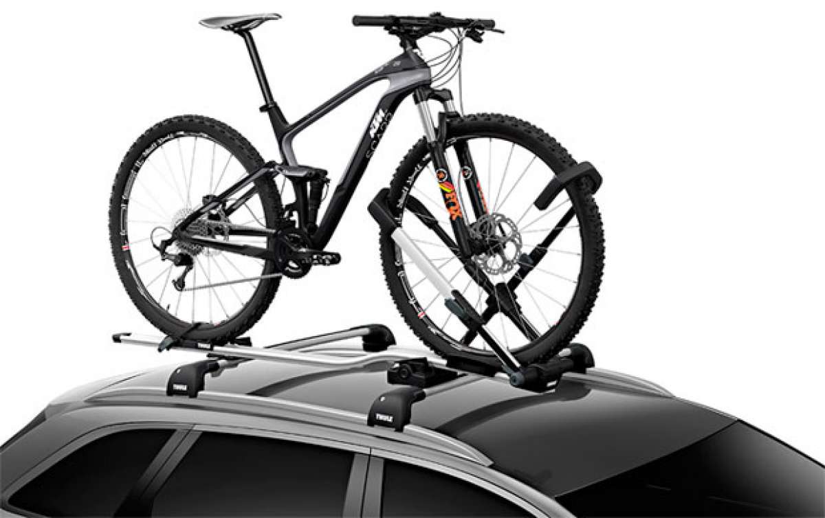 En TodoMountainBike: Thule UpRide, el portabicicletas vertical perfecto para cuadros de carbono