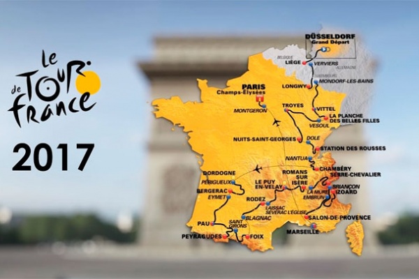 El recorrido del Tour de Francia 2017, al completo