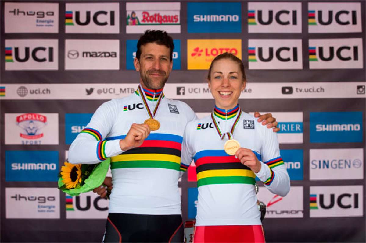 En TodoMountainBike: Alban Lakata y Annika Langvad se llevan el Campeonato del Mundo XCM 2017 de Singen