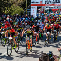 Victoria de David Lozano y Magda Duran en la Copa Catalana Internacional BTT de Corró d"Amunt