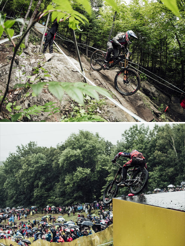 En TodoMountainBike: Victoria (pasada por agua) para Aaron Gwin y Tahnée Seagrave en la Copa del Mundo DHI 2017 de Mont-Sainte-Anne