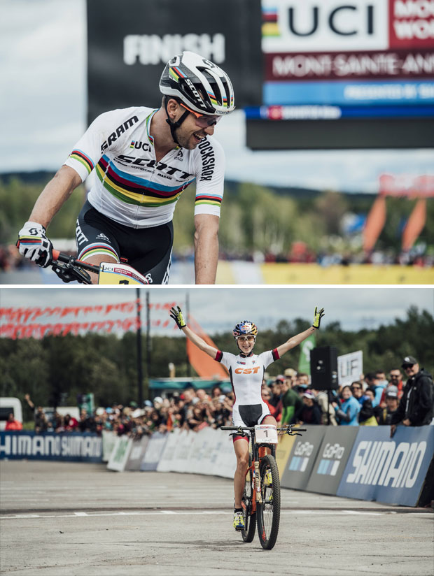 En TodoMountainBike: Nino Schurter y Yana Belomoina, a un paso de llevarse la Copa del Mundo XCO 2017