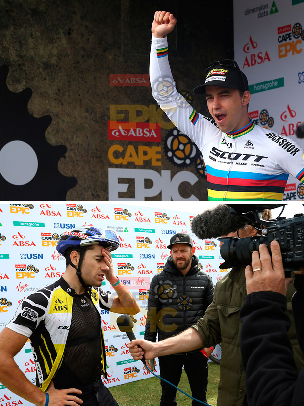 En TodoMountainBike: Nino Schurter y Matthias Stirnemann, líderes de la Absa Cape Epic 2017 tras la quinta etapa